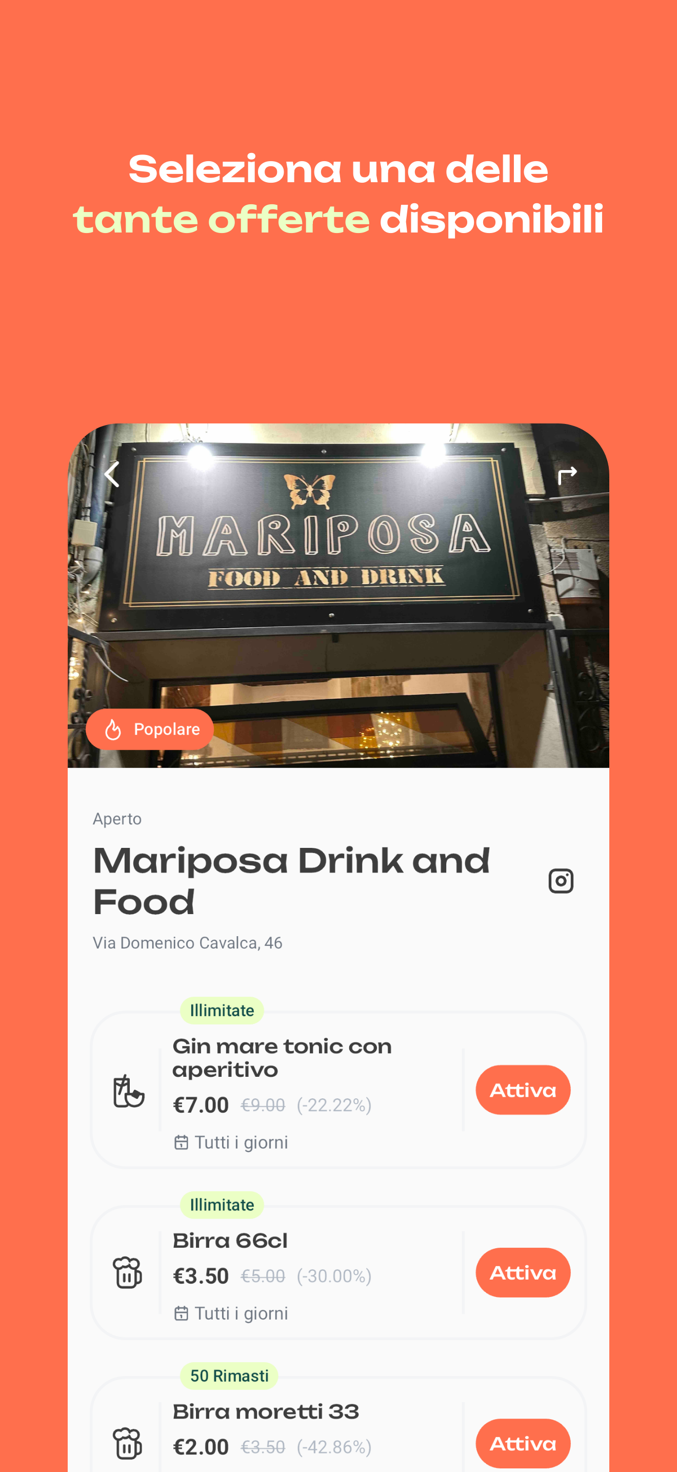 Offerte disponibili